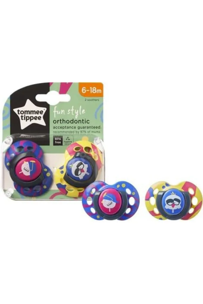 TTKTEKNOLOJİ Tommee Tippee Fun Style Emzik 2 Adet - 6-18 Ay TTKTEKNOLOJİ 2026 395519