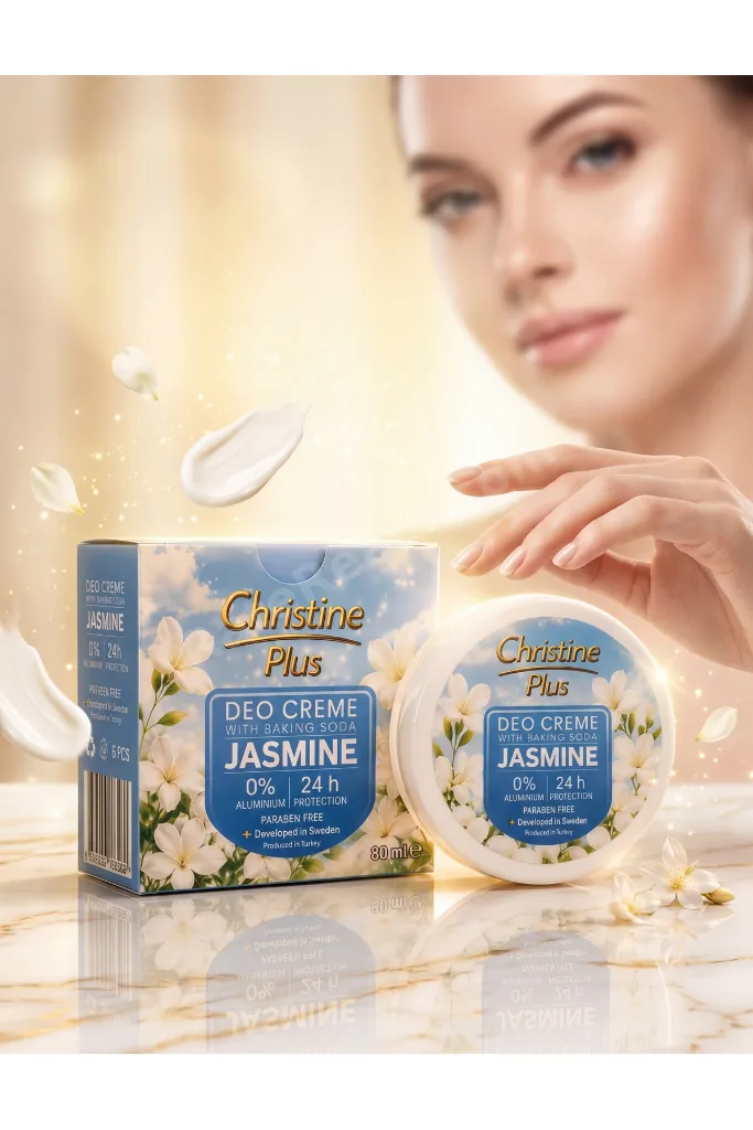 Deo Cream Jasmine 80 ml 24 Saat Koruma Alüminyum İçermez
