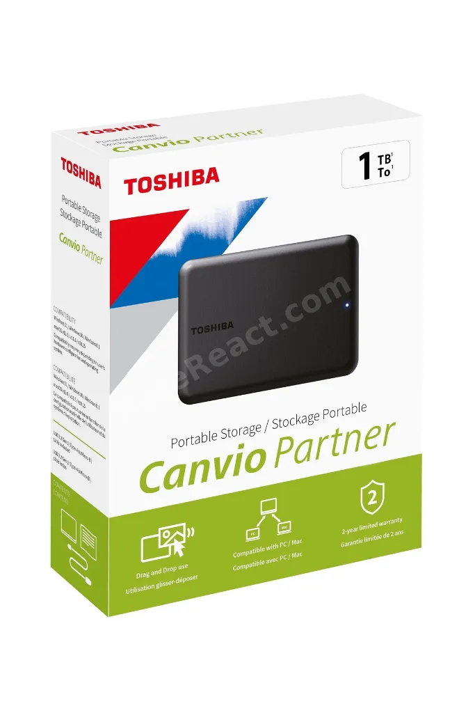 Canvio Partner 1tb 2.5" Usb 3.2 Hdtb510ek3ab Taşınabilir Harddisk