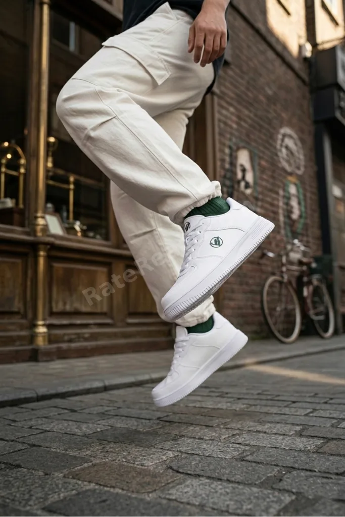 Rahat Taban Günlük Erkek Sneakers Spor Ayakkabı Beyaz