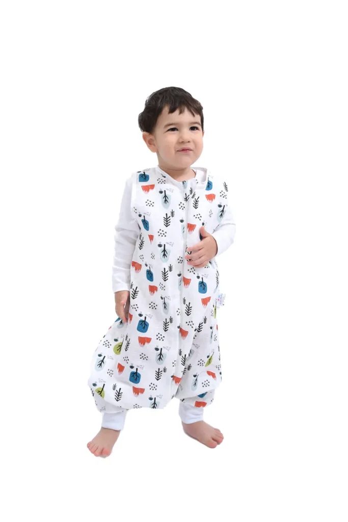 Çocuk Bebek Yazlık Baharlık Uyku Tulumu Oeko-tex Sertifikalı Müslin 0,5 Tog