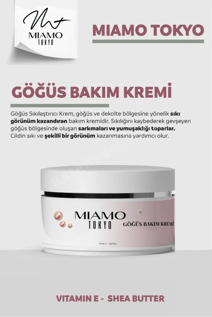 Göğüs Kremi Shea Butter & E Vitamini – Sıkılaştırıcı, Dolgunlaştırıcı Etki 50 ml