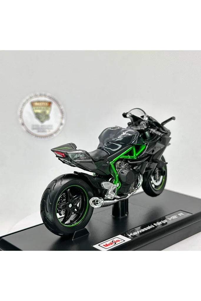 Kawasaki Ninja H2R 1:18 Diecast Stantsız Motosiklet Model – Lisanslı Metal Maket Oyuncak & Biblo
