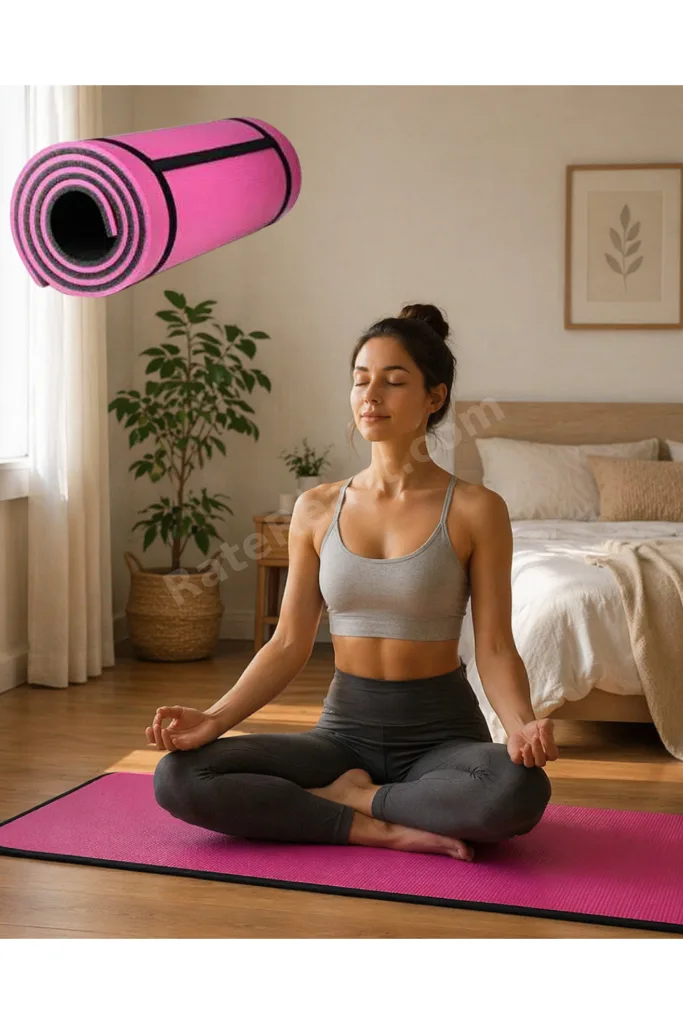10 mm Pilates Matı Kaydırmaz Taban Konforlu Spor Minderi Taşınabilir