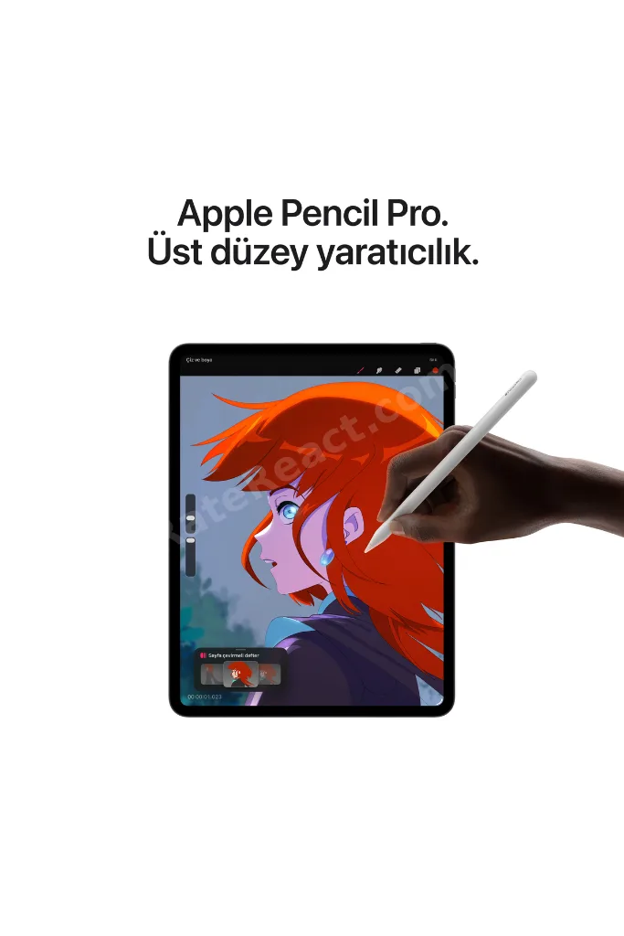13" iPad Pro M5 Wi‑Fi 256GB  standard glass - Gümüş