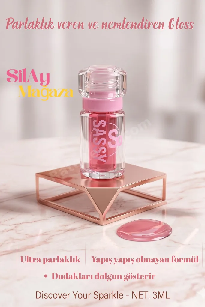 Meyve Kokulu Dudak Parlatıcısı 3 ML - E Vitaminli Nemlendirici Gloss - Parlak ve Hafif Yapılı Lip Gloss