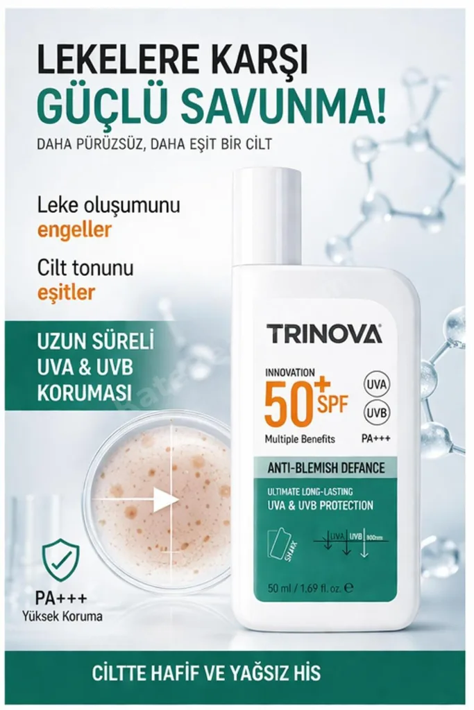 Leke Karşıtı Spf +50 Güneş Kremi 50ml
