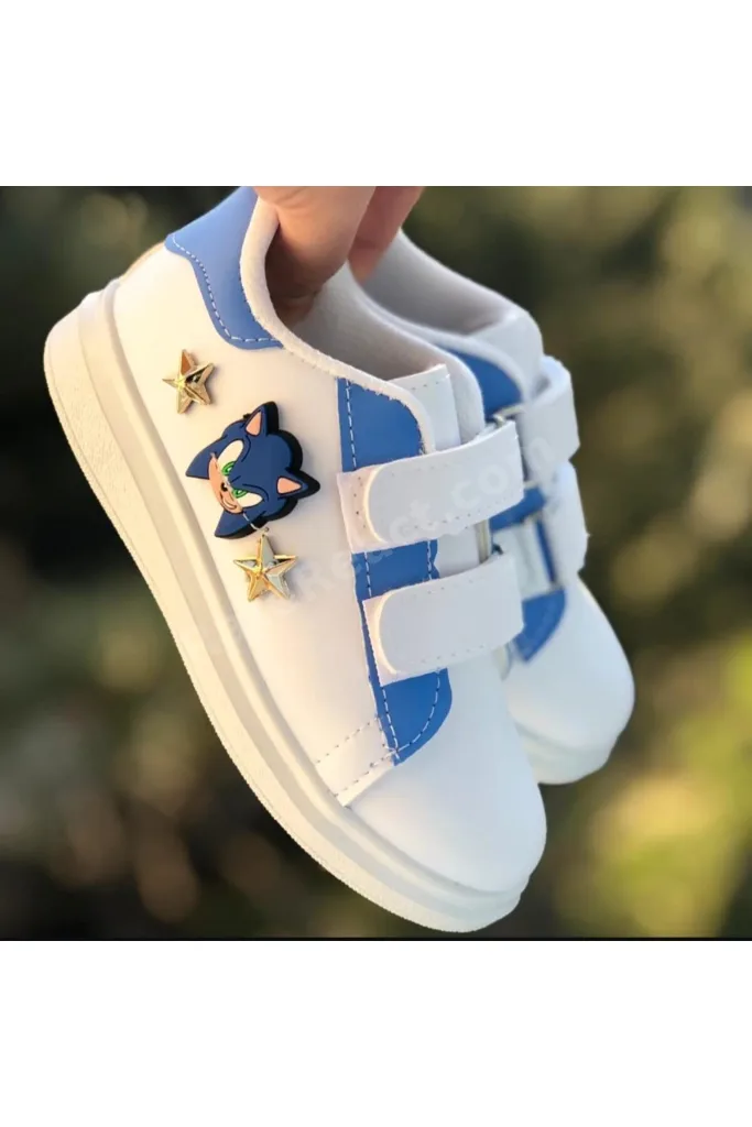 Erkek Çocuk Cırtlı Spor Ayakkabı Kaydırmaz Taban Phylon (Hafif) Sneaker