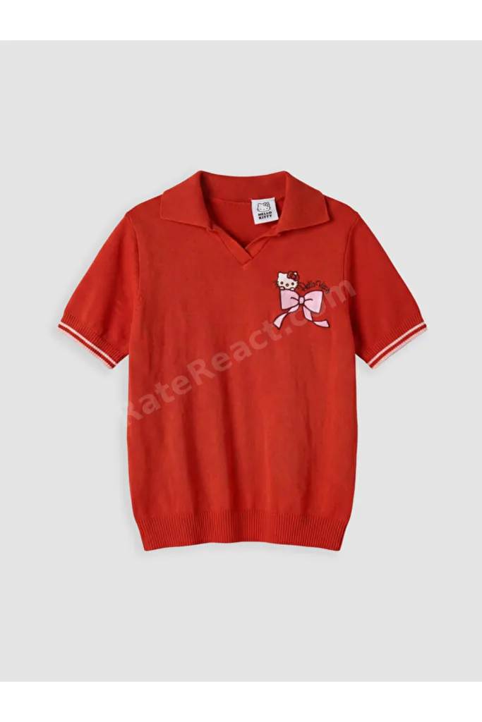 Shining Store'dan Işıltılı Seçimler Hello Kitty Nakışlı Kız Çocuk Triko Kazak