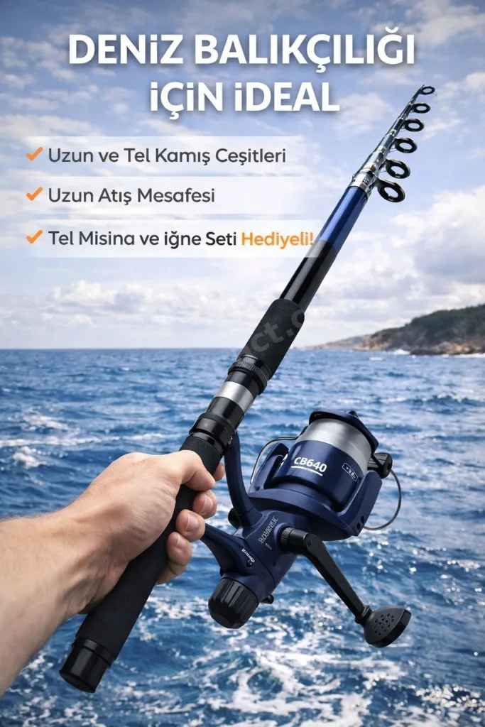 Balıkçılık Deniz ve Göl Için Hobi Olta Seti