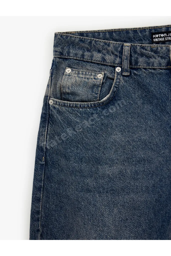 Normal Bel Vintage Straight Fit Jean Pantolon