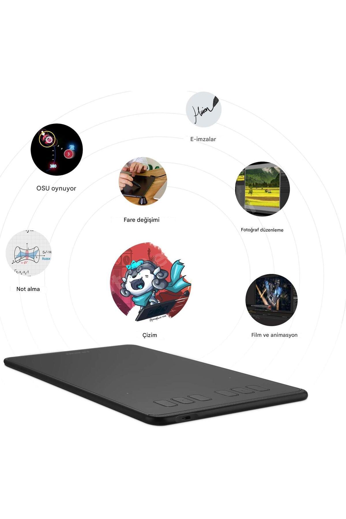 Inspiroy H640p 6.3" X 3.9" 6 Tuş Grafik Tablet Kalem