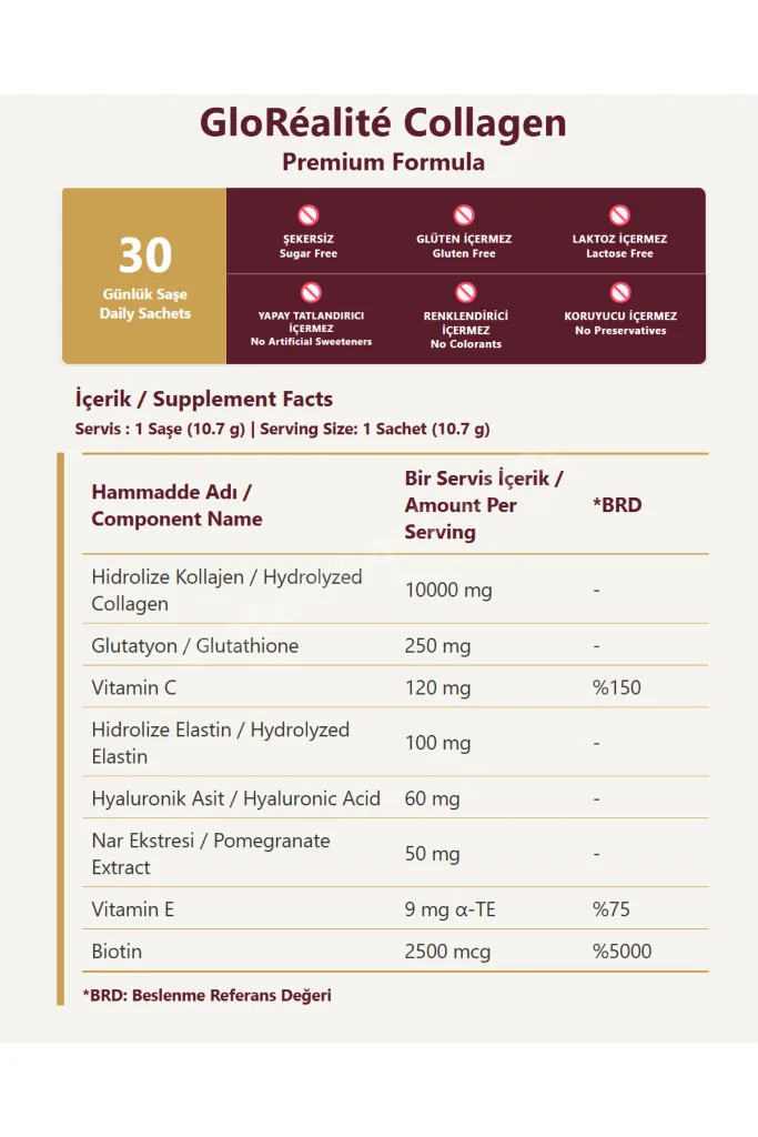 Premium Kolajen Kompleksi – 30 Saşe