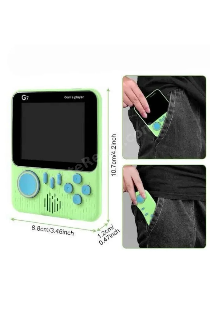 KRM 3.5 İnç Mini Atari Taşınabilir Oyun Konsolu 666 Adet Retro Oyun KRM