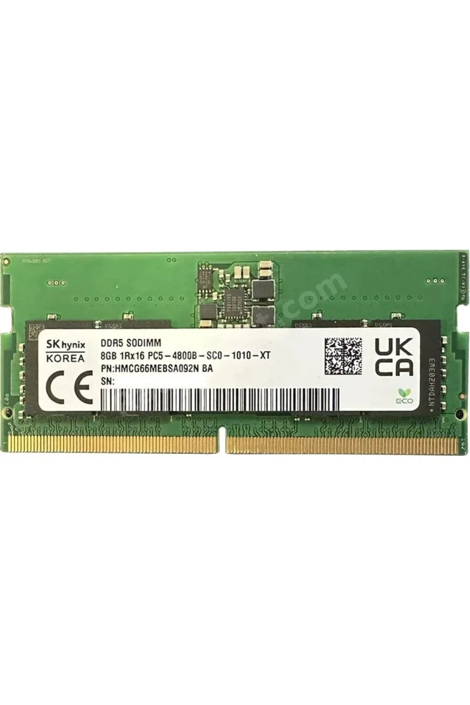 Hynix Marka 8 Gb Ddr5 4800 Mhz Cl40 Sodımm Kutusuz notebook ram