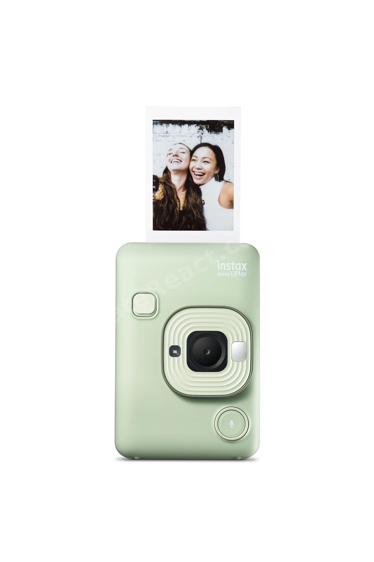 Instax Mini LiPlay Hybrid Matcha Green Fotoğraf Makinesi 20'li Film Çantalı Set