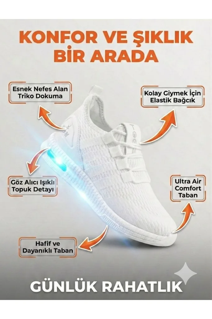 ışıklı çocuk ayakkabısı