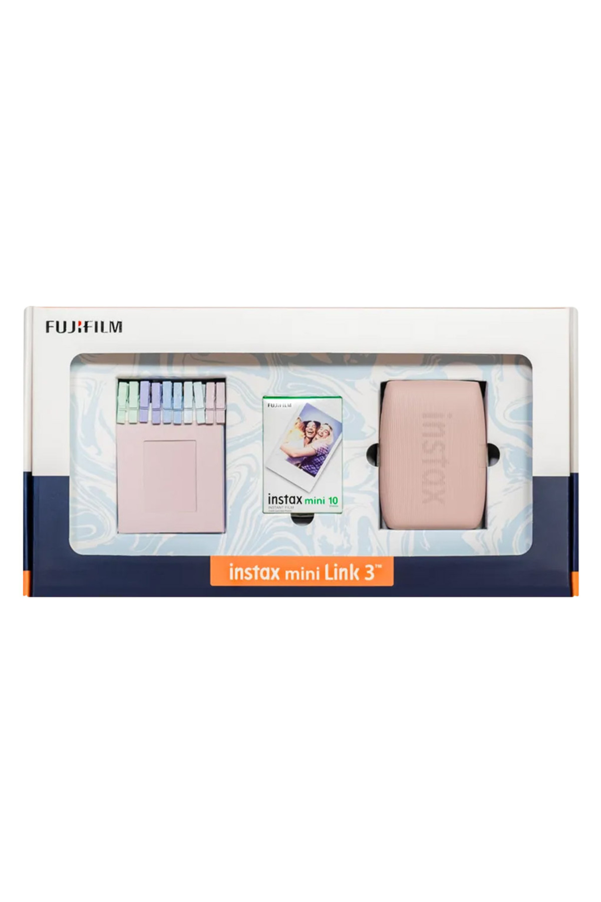 Instax Mini Link 3 Pembe Akıllı Telefon Yazıcısı Bundle Box