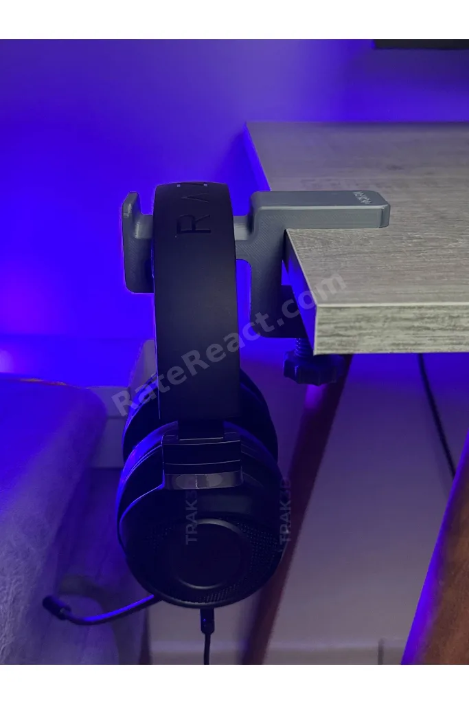 Premium Asılabilir Kulaklık Standı Gümüş Gri