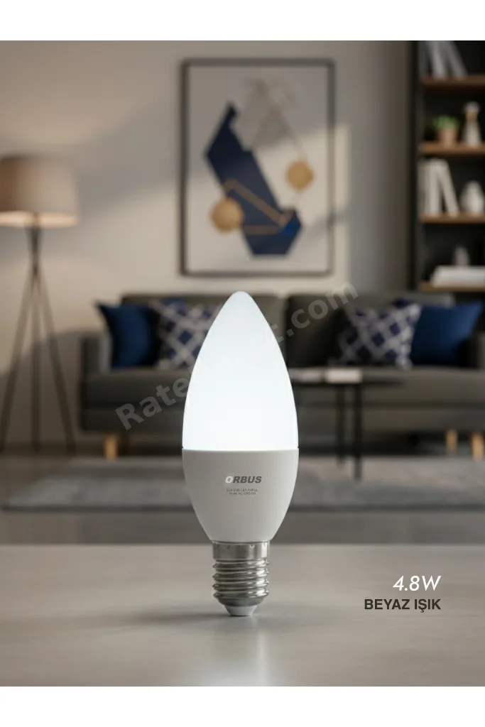 Bright E14 LED Ampul 4.8W | 6500K Beyaz Işık, 425 lm | Yüksek Verimli & Uzun Ömürlü Aydınlatma