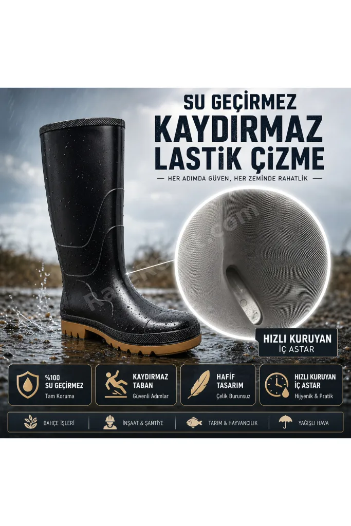 Çiğdem Kundura Reçber Lastik Çizme