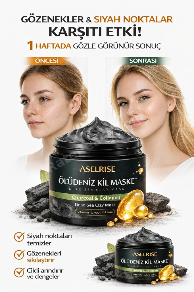 Collagen Ölüdeniz Kil Maskesi Leke,giderici Akne Ve Siyah Nokta Giderici Maske 150gr