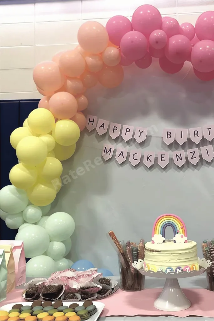 6 Adet Makaron Renk Pastel Balon Seti Doğum Günü Parti Süsleme