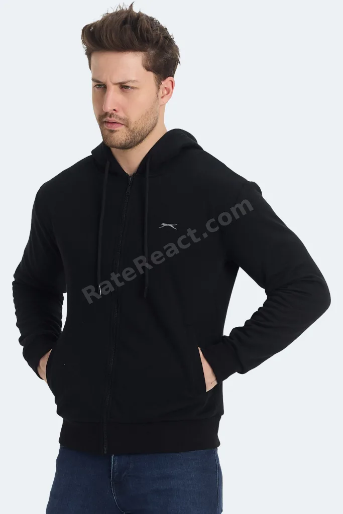 KOZZAX IN Erkek Siyah Sweatshirt
