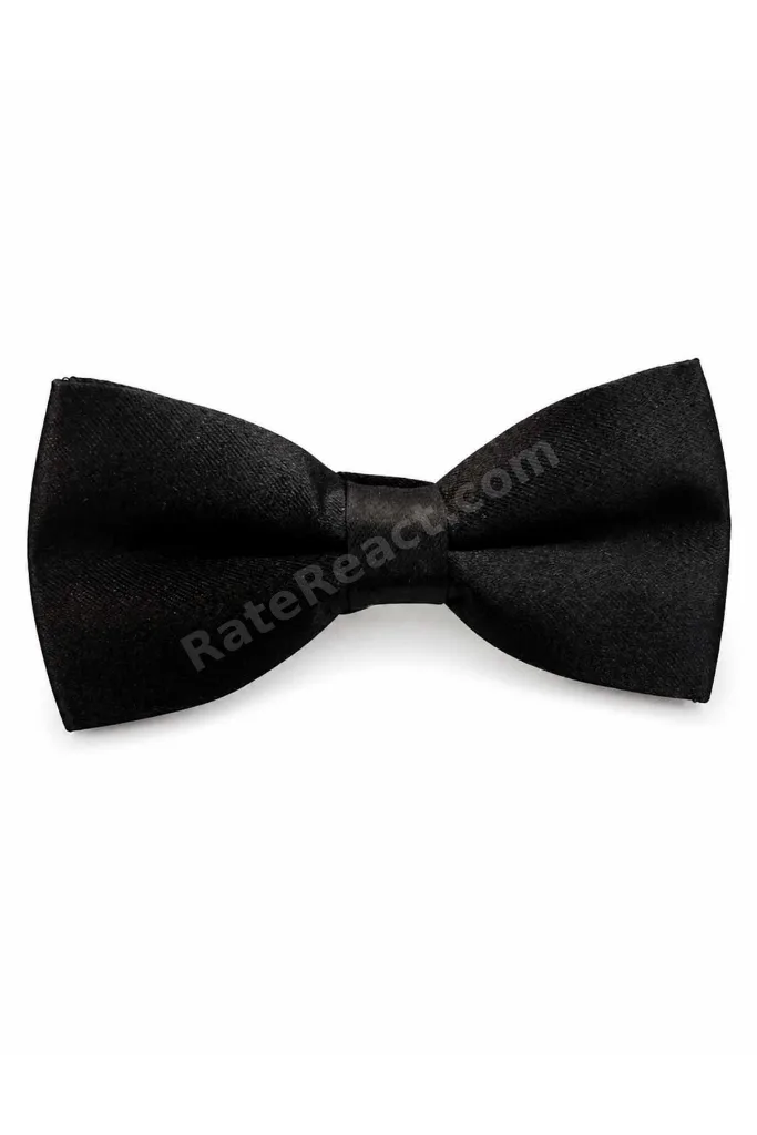 Siyah Düz İpek Papyon SB225