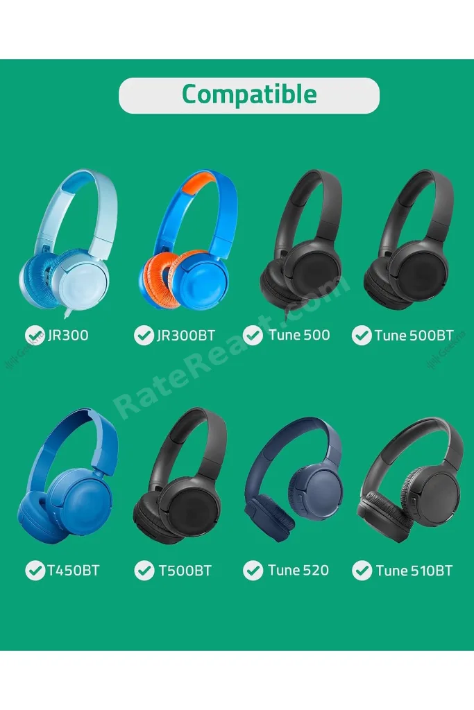 Jbl ile Uyumlu Kulaklık Pedi Süngeri Tune T500bt 510bt 520bt T560bt T600 T450 460 Jr300 310 T250