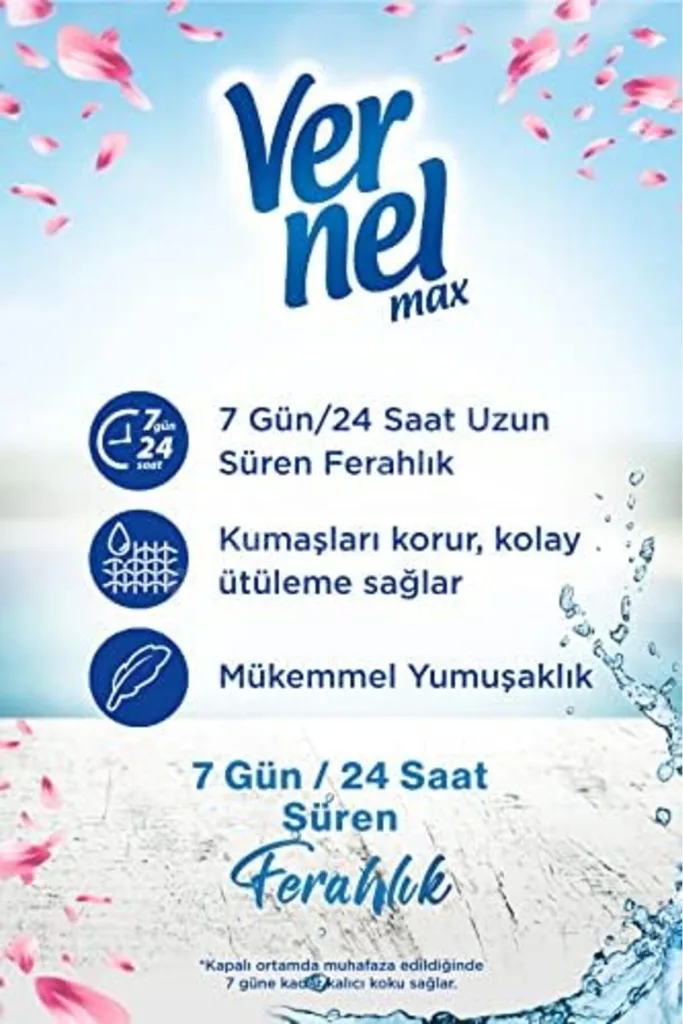 TTKTEKNOLOJİ Vernel max Taze Sensitive Alerjik Ciltler için Boya İçermeyen 60 Yıkama Konsantre Çamaş