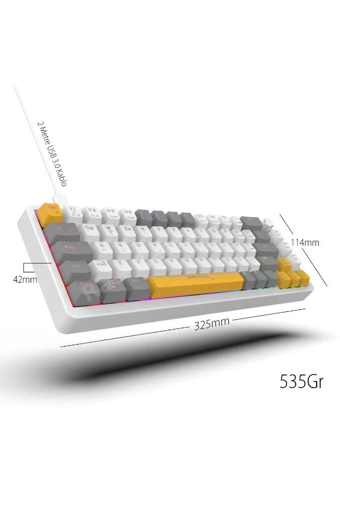 IKG-457 Empousa Hot Swap Red Switch Makro Mekanik Klavye