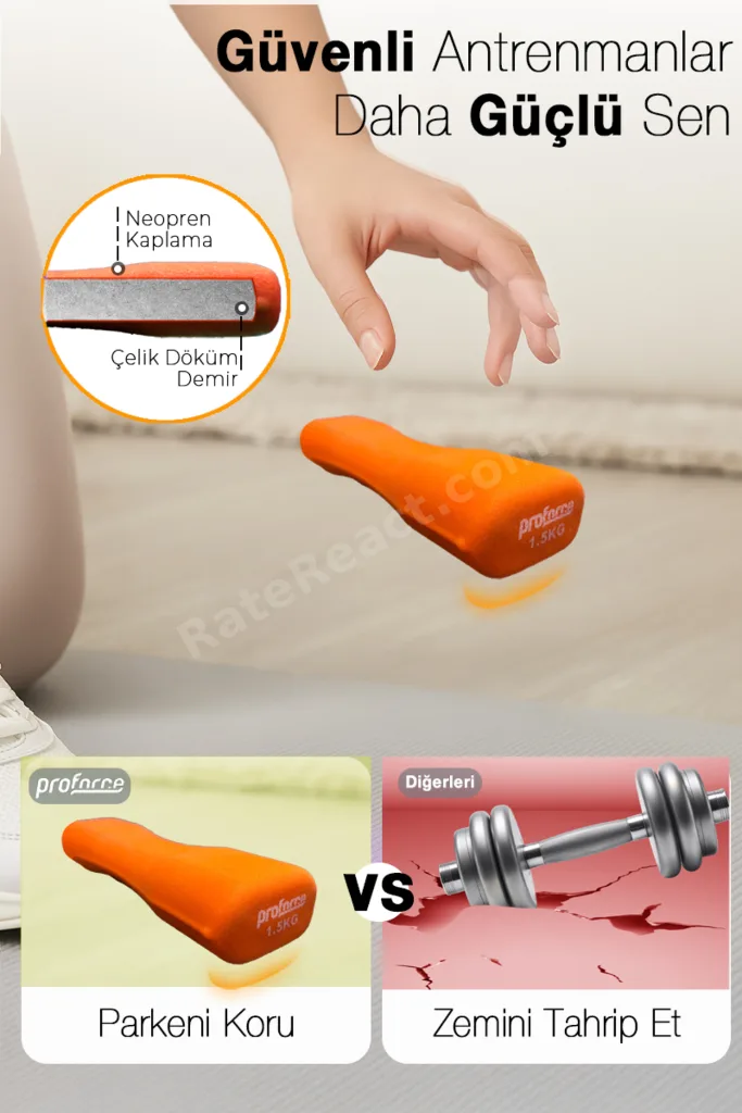 Neopren Dambıl 1,5 Kg -tek Adet Ndb1,5