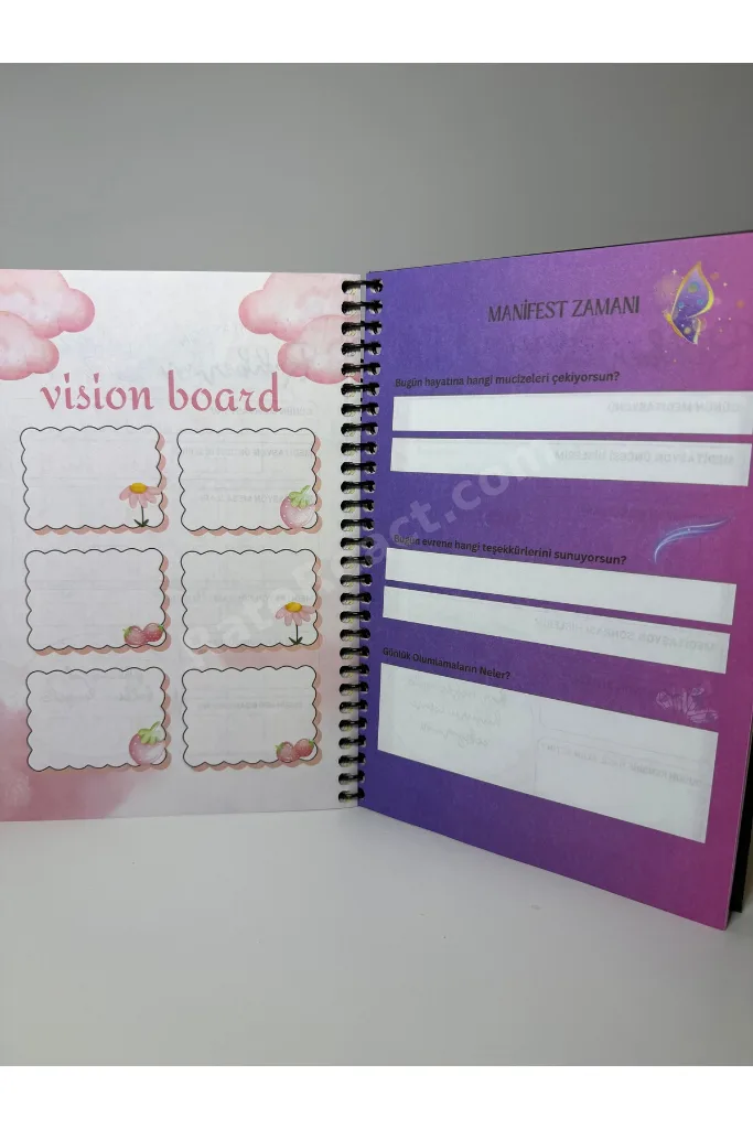 MANİFEST AJANDAM-SÜRESİZ HAFTALIK-STICKERLI-ÇOKRENKLİ