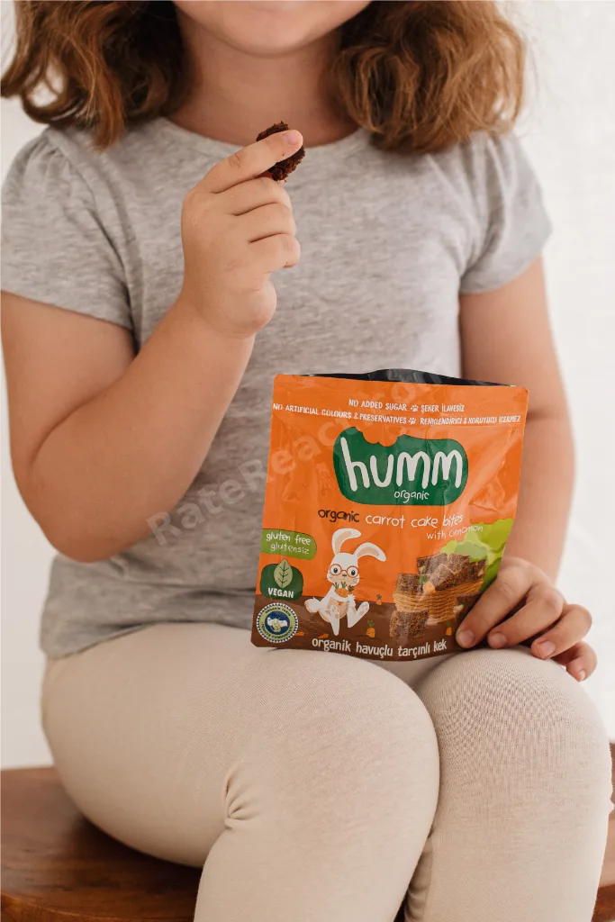 Organik Glutensiz Vegan Havuçlu ve Tarçınlı Kek Atıştırmalık Paketi - 3 adet