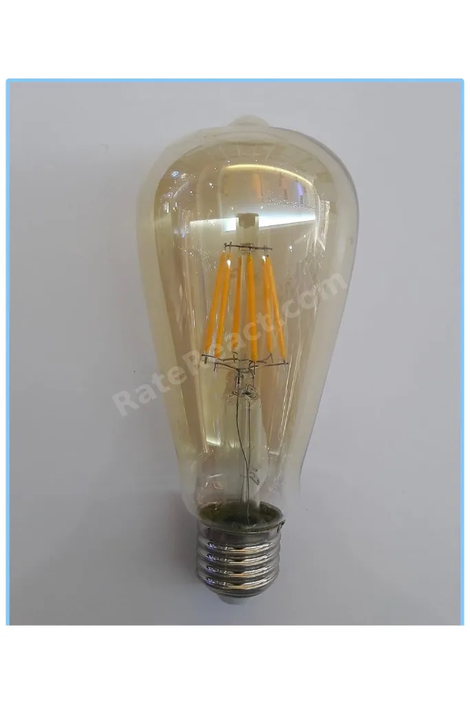 8W Rustik Ampul Armut, Amber (HS 2099)