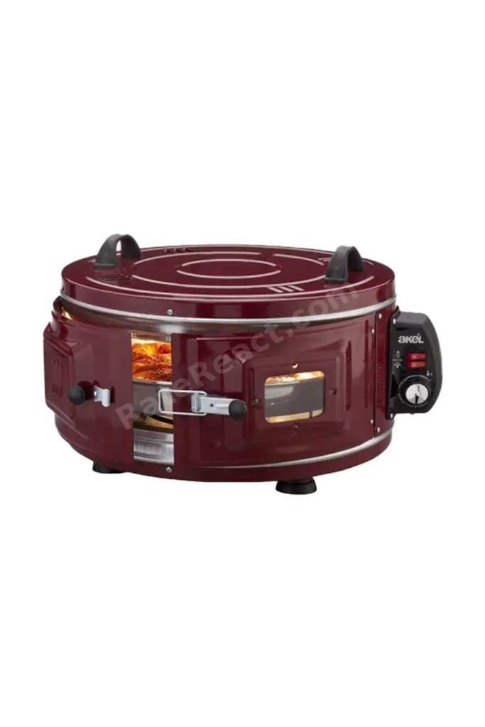 GROSS YUVARLAK DAVUL FIRIN STANDART AYARLANABİLİR TERMOSTAT = 50°C-320°C 1300W - 53CM ALÜMİNYUM TEPS