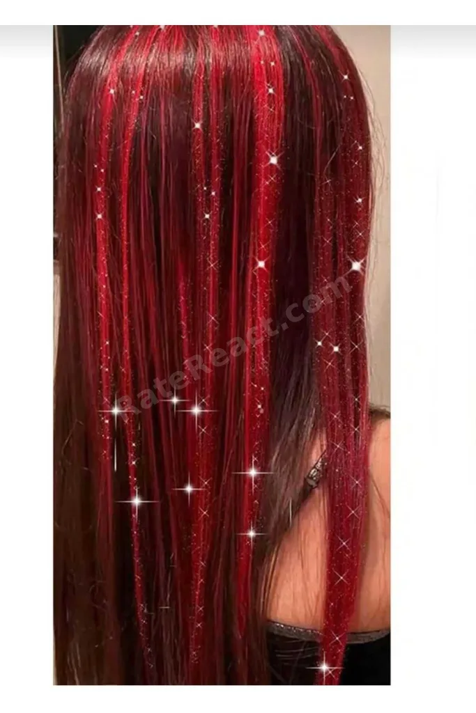 Tinsel Bağlamalı Renk Saç Simi