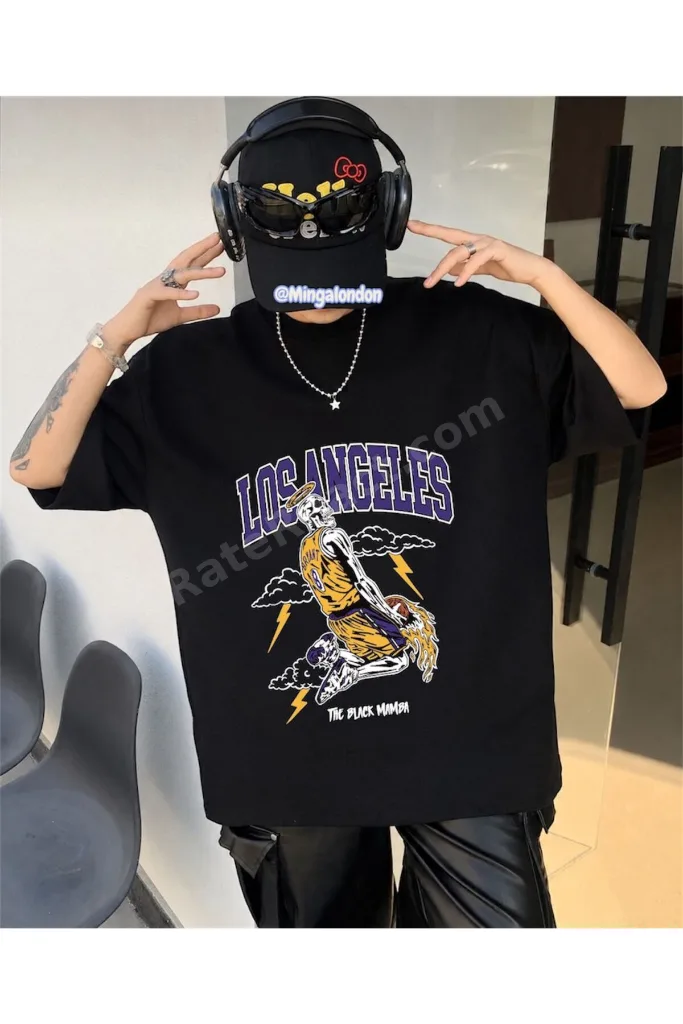LosAngeles Baskılı Yeni Sezon T-shirt