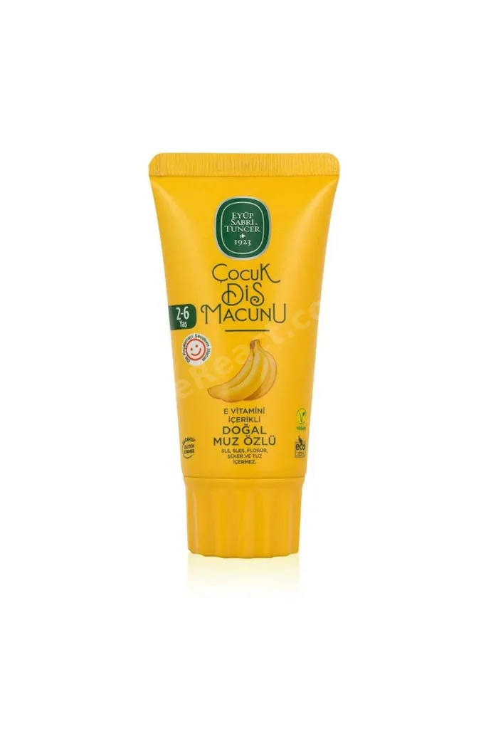 Çocuk Diş Macunu 13 Adet Doğal Muz Özlü 60 ml, Rosie Hediye