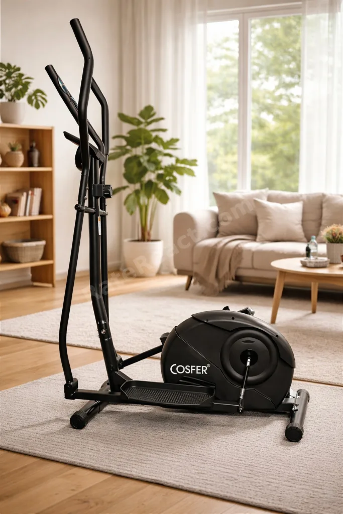 Eliptik Bisiklet Manyetik Sessiz Cross Trainer Ev Tipi Kardiyo Spor Aleti 120 KG Taşıma Kapas