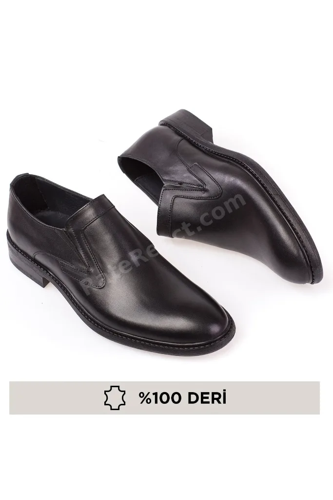 Hakiki Deri, Ortopedik, Bağcıksız, Klasik Erkek Ayakkabı