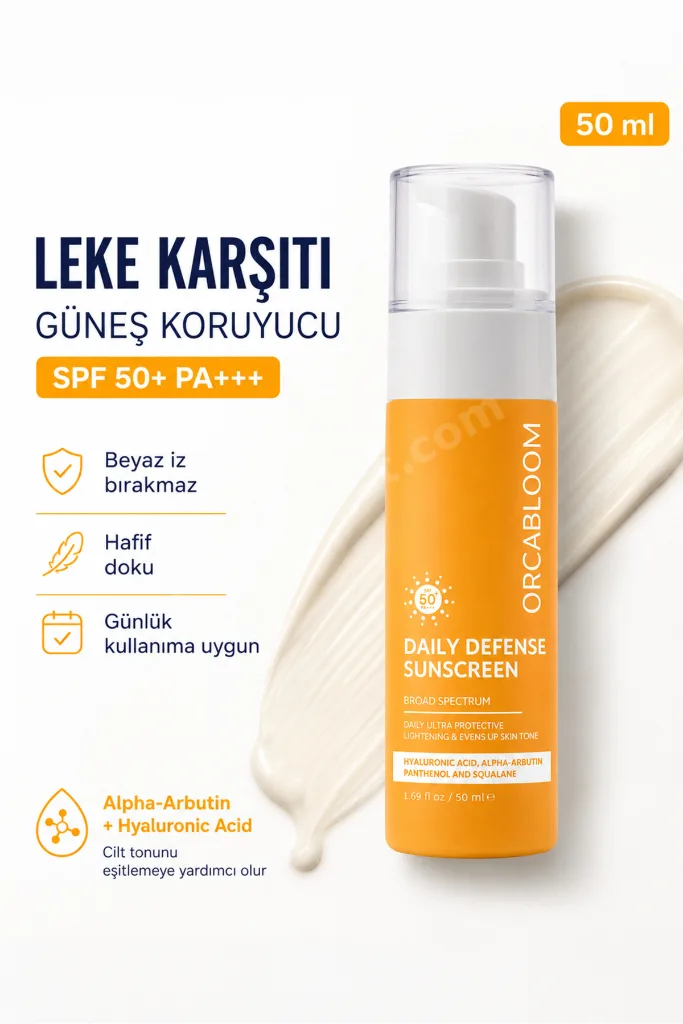 Daily Defense Yüz Güneş Kremi SPF50 Leke Karşıtı, 50 ml