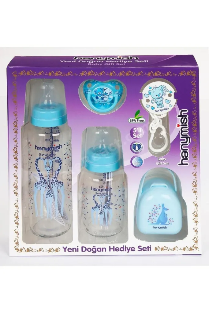 Yeni Doğan 5 Li Hediye Seti Mavi