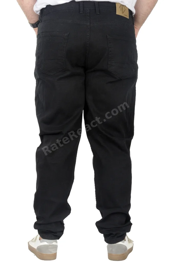 Mode Xl Büyük Beden Pantolon Gabardin Jogger Doğa 22920 Siyah
