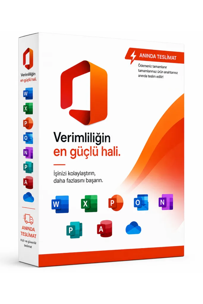 Office365 Word Excel Powerpoint Üyeliği Süresiz Garantili Mac, Android, Pc