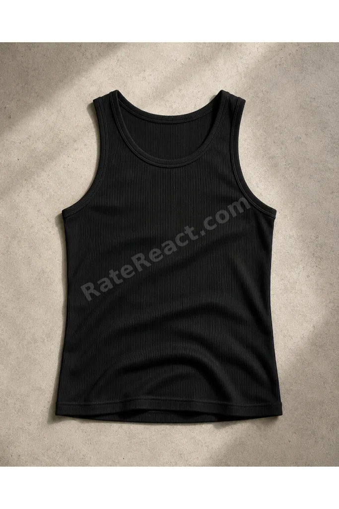 Erkek Siyah Fitilli Slim Fit Spor Atlet