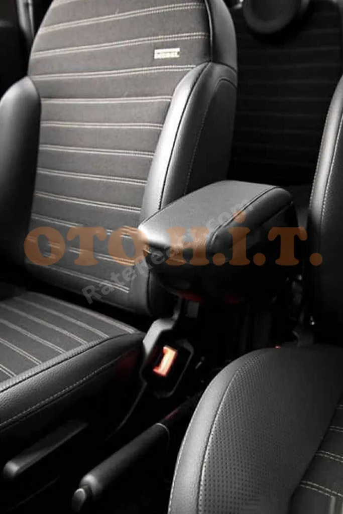 HYUNDAİ İ10 MK1 Uyumlu Kol Dayama Ve Kolçak Sürgülü Bardaklıklı Ayarlanabilir Siyah Deri