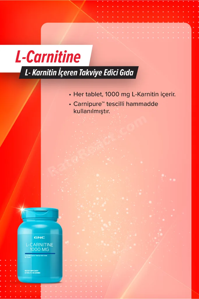 GNC L-Carnitine 1000 mg – 60 Tablet