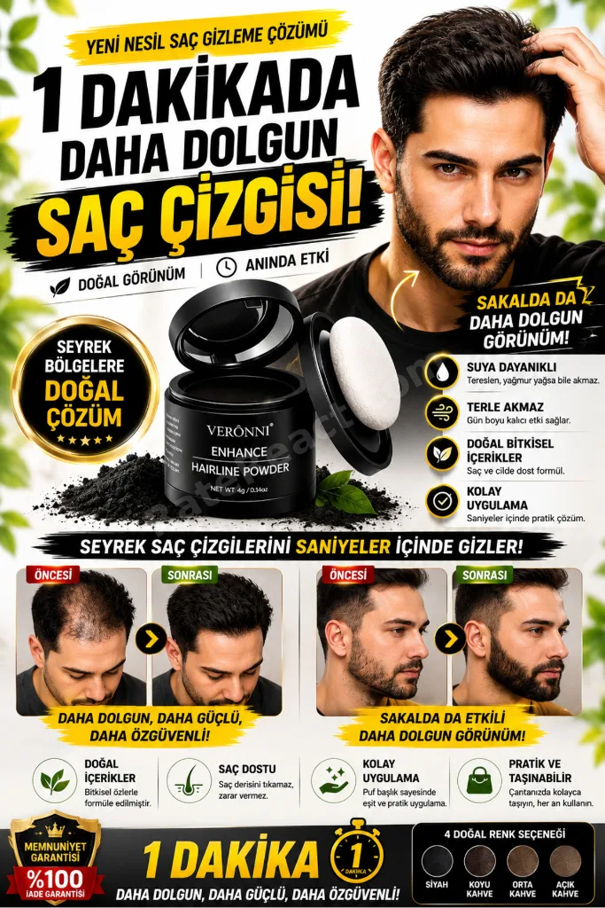 Yeni Nesil Saç Dolgunlaştırıcı Siyah Pudra Seyrek Sakal Saçlar için Saç Fiberi / Saç Ve Beyaz Kapatıcı Suda Çıkmaz